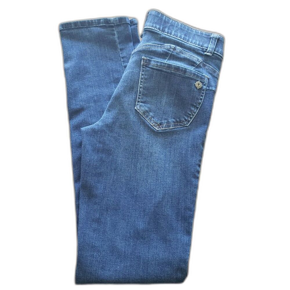Democracy - "Ab" Solution - Tall Straight Leg Jean - Dark Blue - Women Size 4 - Picture 2 of 8